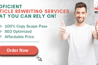 do article rewriting efficiently and quickly