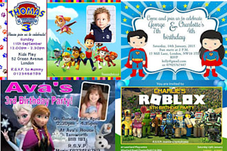 do party event birthday wedding invitationcard,poster,banner
