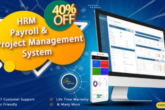 install hrm, payroll, project management system lifetime licence 50 usd
