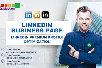 create linkedin business page and company page, personal profile optimization