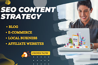 research and create a content strategy for your website