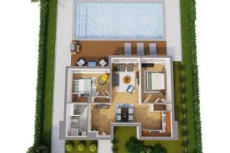 do cut out floor plan 3d and autocad drawing 2d floor plan