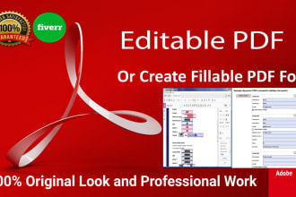 professionally design or format pdf fillable form