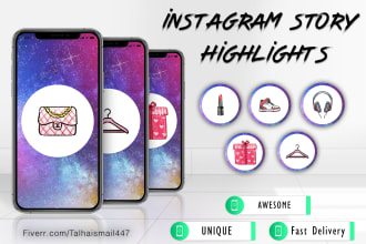 design instagram story highlight cover icon for instagram