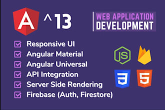 develop your angular web app and integrate API
