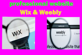 design or redesign weebly website and weebly store