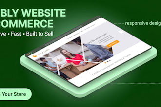 design a responsive weebly website or weebly ecommerce store