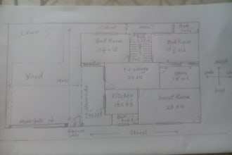 make 2d architectural detailed working drawings