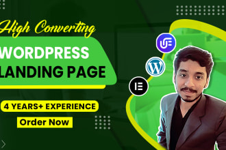 create elementor landing page or wordpress landing page design