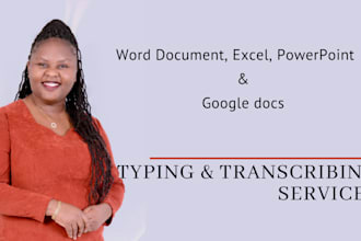 accurately and speedily transcribe and type your work