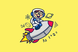 design cute and fun character or mascot logo for your