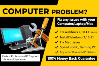 repair, fix, optimize computer, laptop, macbook, gaming PC, windows 11 remotely