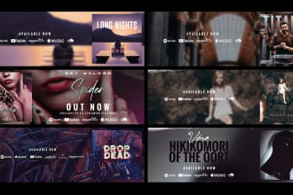 create social media banners for musicians artists