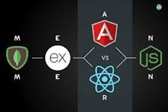 do all UI related work in mean mern stack angular react node