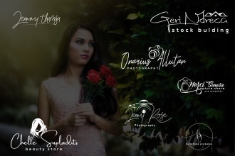 design photography logo watermark or signature