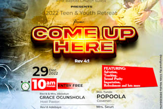 design a professional church flyer