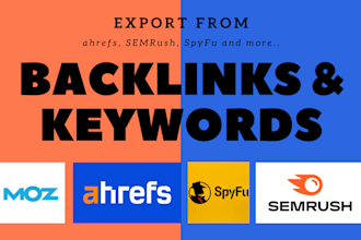 provide ahrefs backlinks or keywords of any website