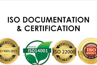 do iso 9001, 14001, 45001, 22000 documentation