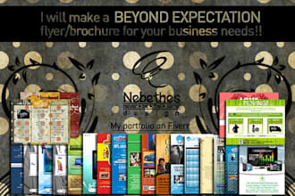 make a beyond expectation brochure/flyer design of your business need