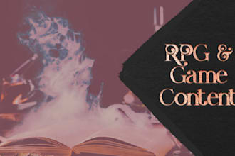 write rpg or game content for you