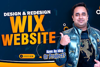 design wix website design, redesign business wix website, wix development