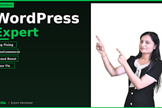 fix wordpress bugs, errors, speed and woocommerce issues