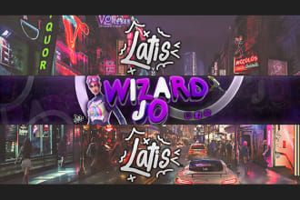 make youtube or twitch 3d banner and header