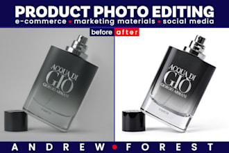 do product photo editing and retouching product photography