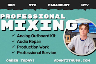 professionally mix your song with analog gear