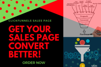 create a high converting sales page with clickfunnels