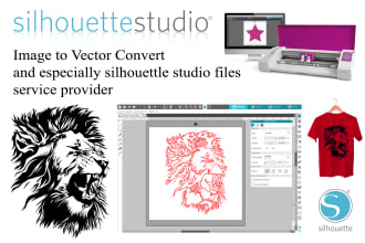 do image to silhouette studio print and cutting file