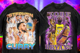 create nba bootleg tshirt design