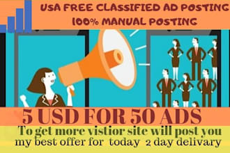 do 50 best classified ads posting usa and uae