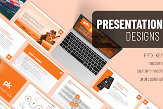 design a modern and custom powerpoint presentation, keynote and pitch deck