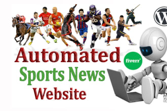 build automated sports news wordpress website