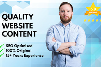 be your SEO website content writer