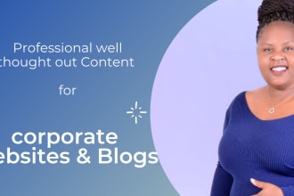 write professional creative content for your site