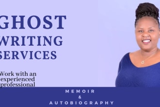 ghostwrite memoir or autobiography