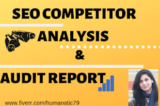 provide SEO audit report and competitor analysis