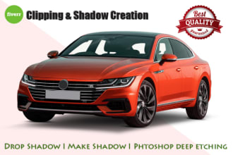 do deep etching and drop shadow creation