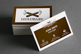 design professional business card and creative visiting card