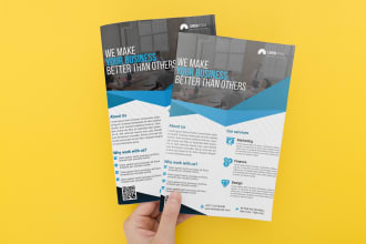 design one pager, flyer, one sheet, media kit