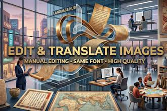 edit and translate images manually