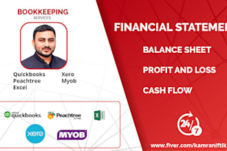 prepare financial statement,balance sheet,profit and loss