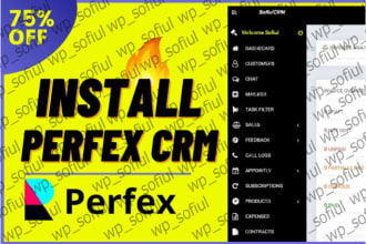 install,setup perfex CRM on your domain,cpanel