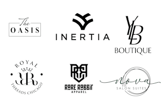 design a unique clothing, boutique, salon and apparel logo for your brand