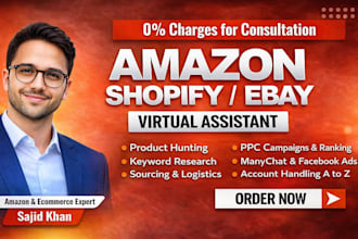 be your amazon fba, shopify store manager