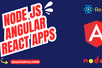 develop high quality nodejs, angular and react apps