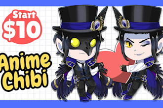 draw cute chibi style for you