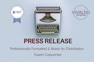 write your professional press release that journalists read